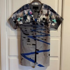 Yansi Fugel Short Sleeve Long Jacket